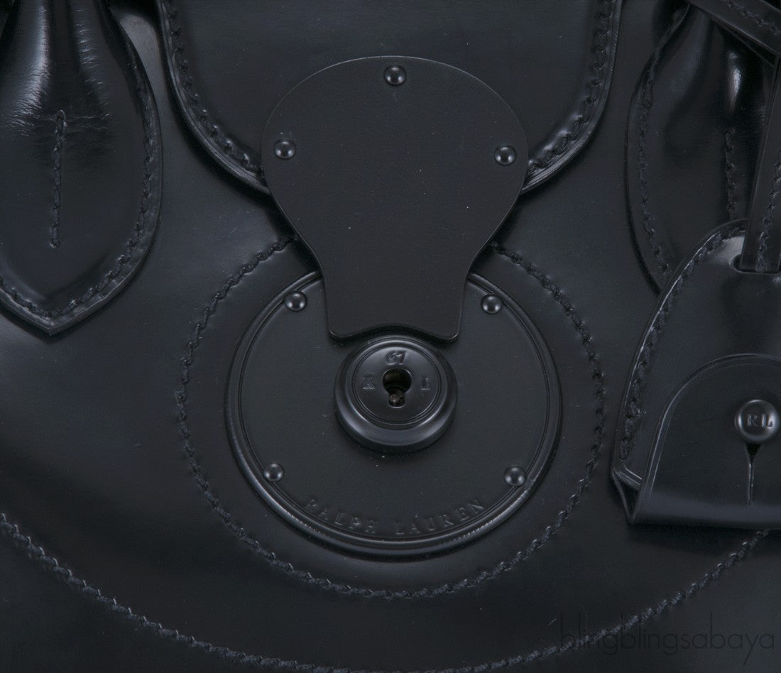 So Black Patent Soft Ricky Bag