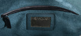 Yves Saint Laurent Green Ostrich Top Handle Bag