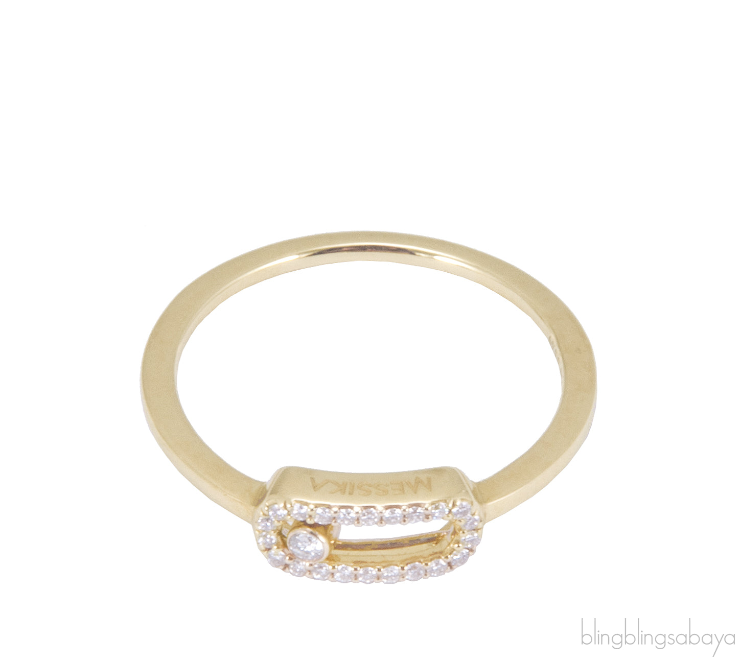 Yellow Gold Slide Diamond Ring