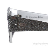 CatStyleDior 1S Grey Crystal Sunglasses