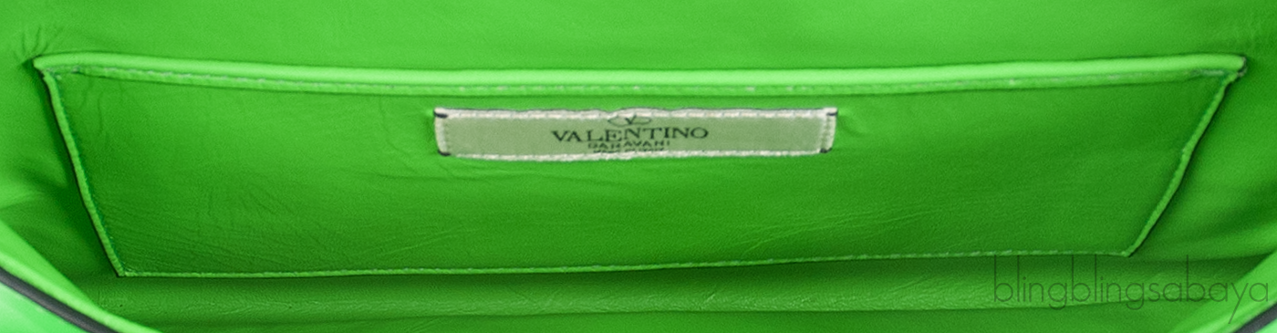 Intrigate Envelope Clutch Neon Green
