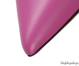Pink Rockstud Pointed Toe Heels