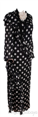 Ruffled Polka Dot Gown