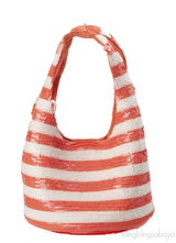 JW Anderson Mini Sequin Orange White Shopper Bag