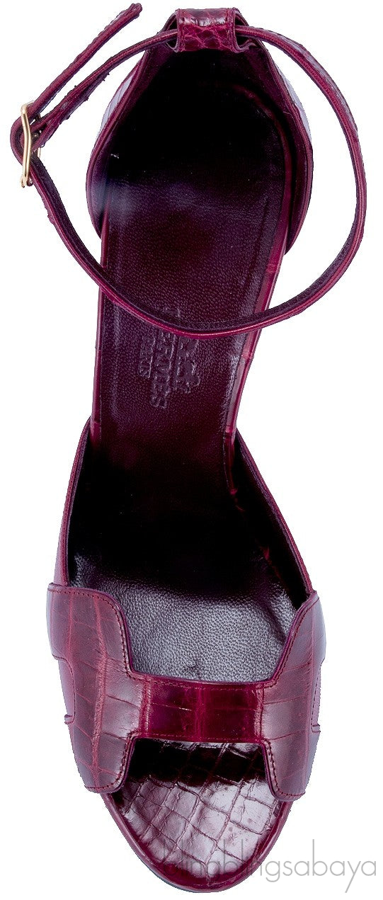 Highlight High Heel Crocodile Sandals
