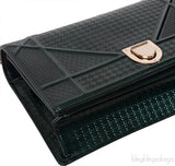 CHRISTIAN DIOR Diorama Emerald Green Flap Shoulder Bag