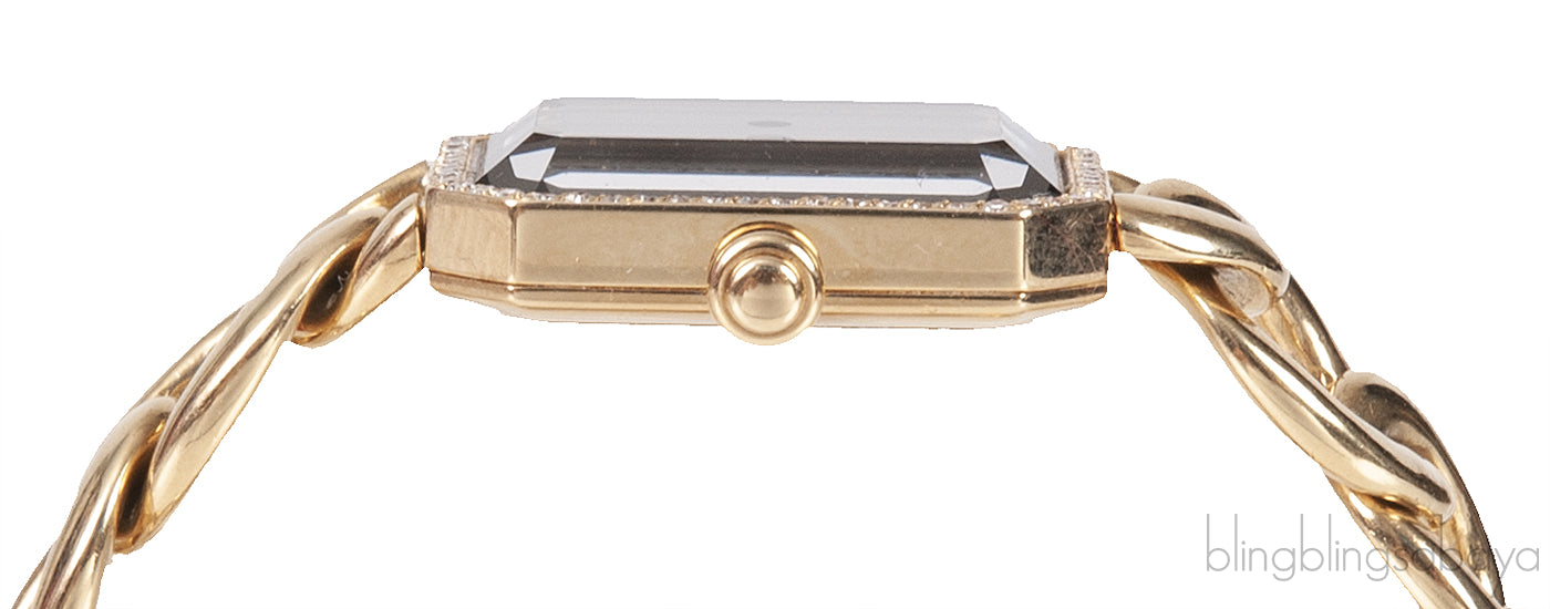Chanel Premiere Yellow Gold 18k & Black Diamonds Watch