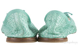 Green Python Ballet Flat
