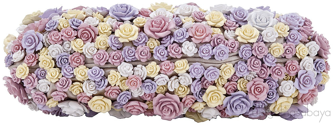 Miss Dea Floral Applique Clutch