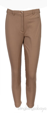 Multicolor Print Silk Blouse & Khaki Trouser