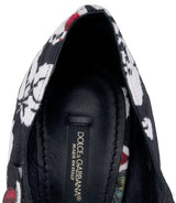 Embellished Floral Brocade Pump