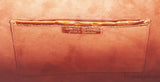 Nancy Gonzalez Orange Crocodile Studded Clutch