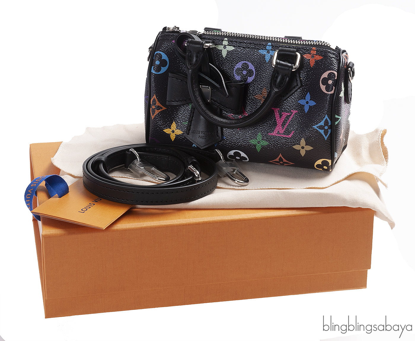 Louis Vuitton LV x TM Nano Monogram Speedy Black