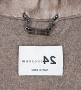 Light Brown Mink Fur Poncho