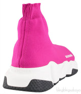 Fuchsia Speed Stretch-knit High Top Sneakers