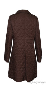 Burberry Brown Quilted Coat