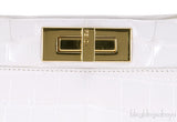 White Pearl Crocodile Peek-a-boo