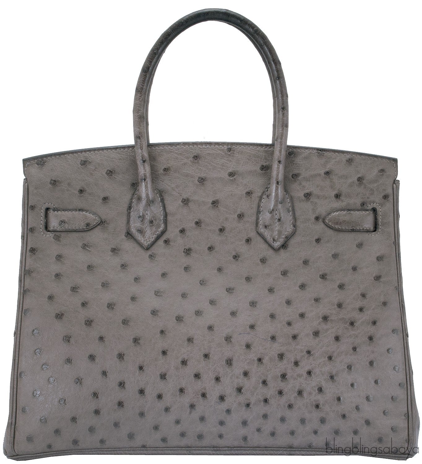 Birkin 30 Grey Mousse Ostrich PHW