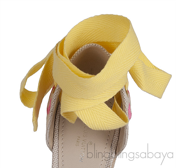 Canvas Monogram Wedge Espadrilles