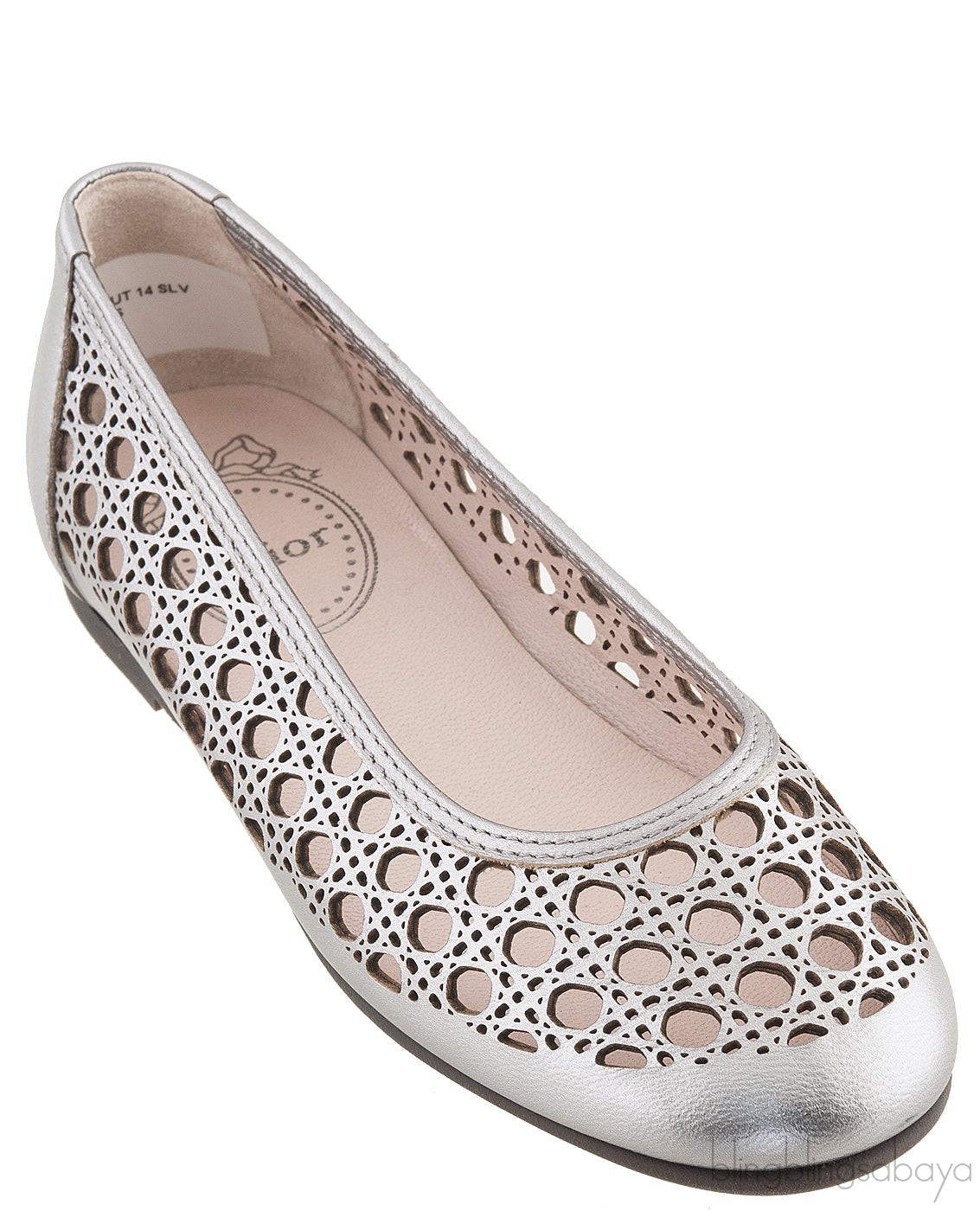 Laser Cut Cannage Girls Flat