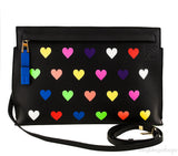 Hearts T Pouch Clutch