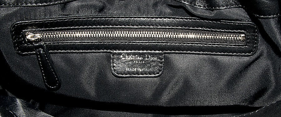 Charming Lock Black Satin Bag
