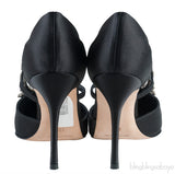 Lala Black Crystal Heels