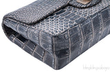 2.55 Reissue Alligator Grey Flap Bag