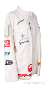Off-white Graphic Print Leather Jacket