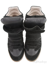 Black Suede Over Basket Sneakers