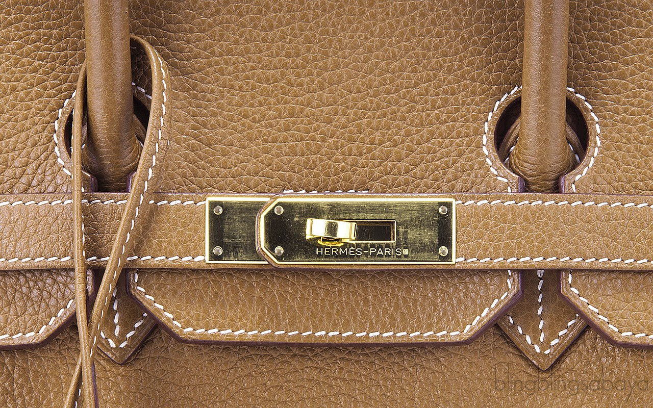 Birkin 35 Gold Taurillon Clem