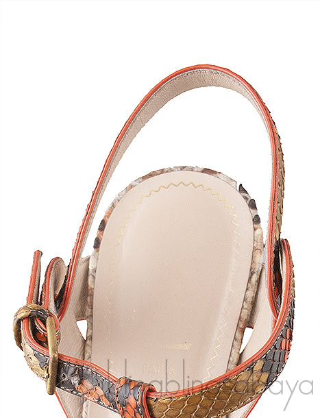 Python Tribute Platform Sandals