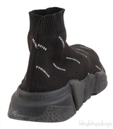 Printed Speed Stretch-knit High Top Sneakers