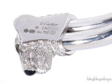 Cartier Panthere White Gold Emerald Onyx Diamond De Cartier Bracelet