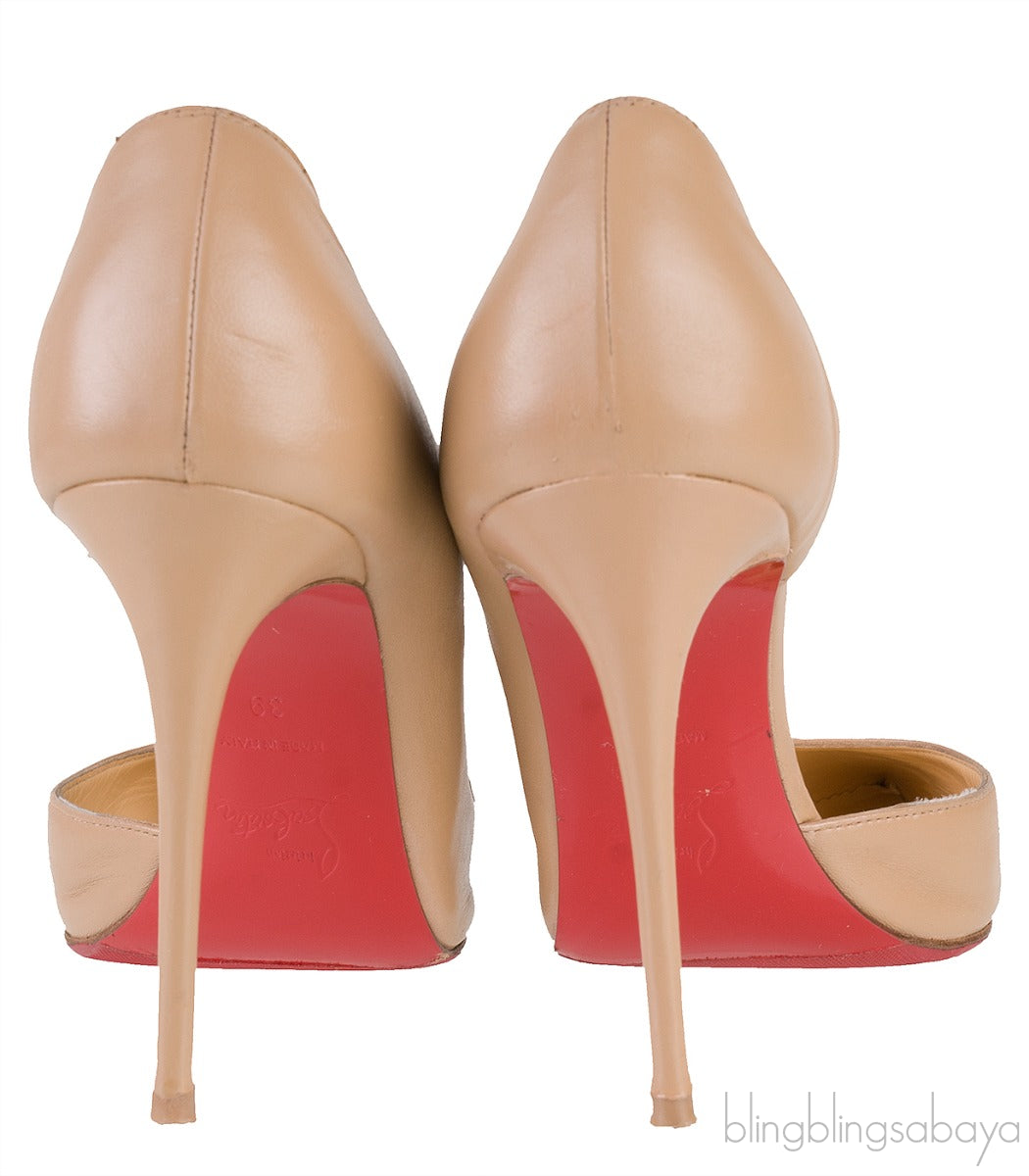 Nude Pointed Toe Heels