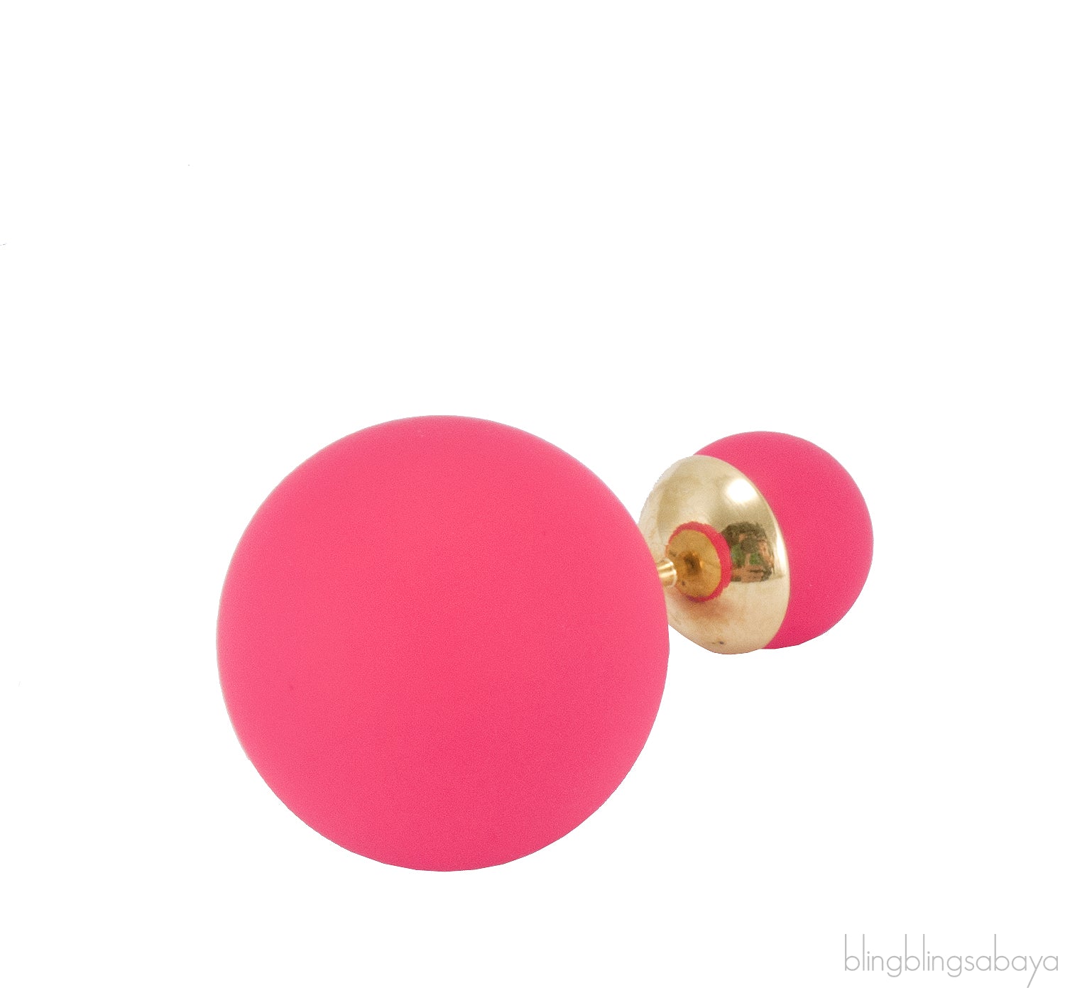 Mise En Dior Pink Tribal Earrings