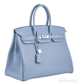 Birkin 35 Blue Lin Togo