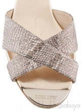 Panna Snake Print Leather Sandals