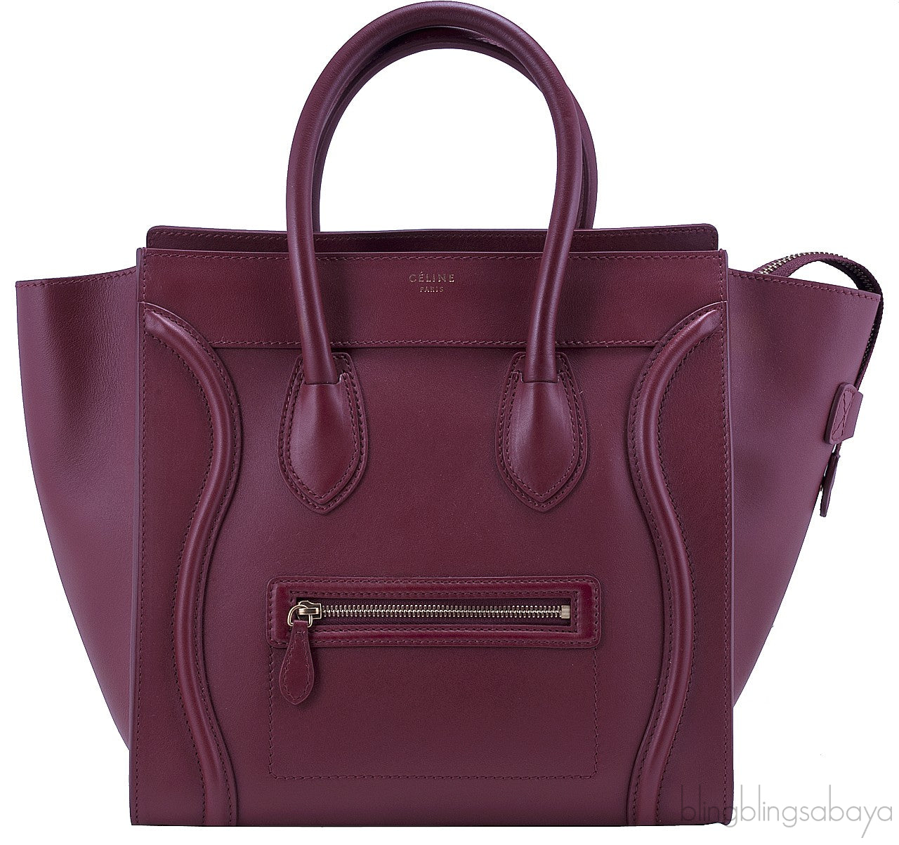 Mini Luggage Rust Maroon