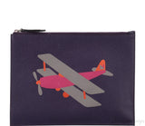 Moynat Leather Zip Pouch