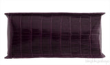 Purple Cornelia Lunch Box Crocodile Bag