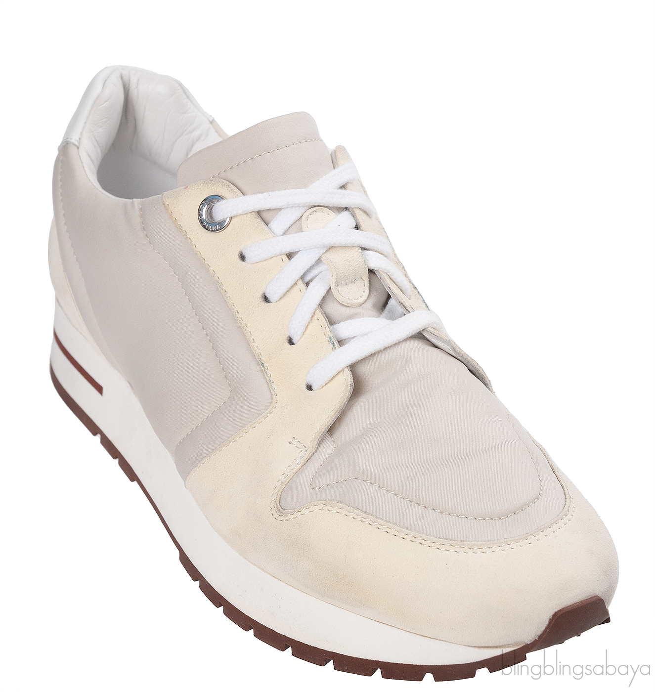 Loro Piana My Wind Microfibre Light Yellow Sneakers
