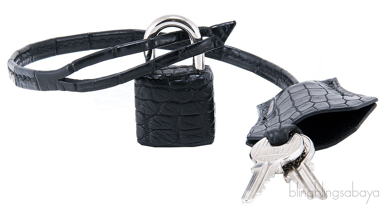 Birkin 35 Black Matte Crocodile PHW
