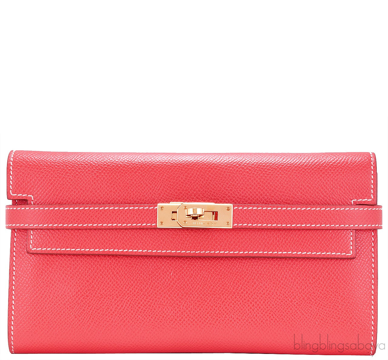 Kelly Long Wallet Epsom Bi-color