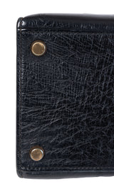 Hermes Vintage Kelly 28 Black Ostrich