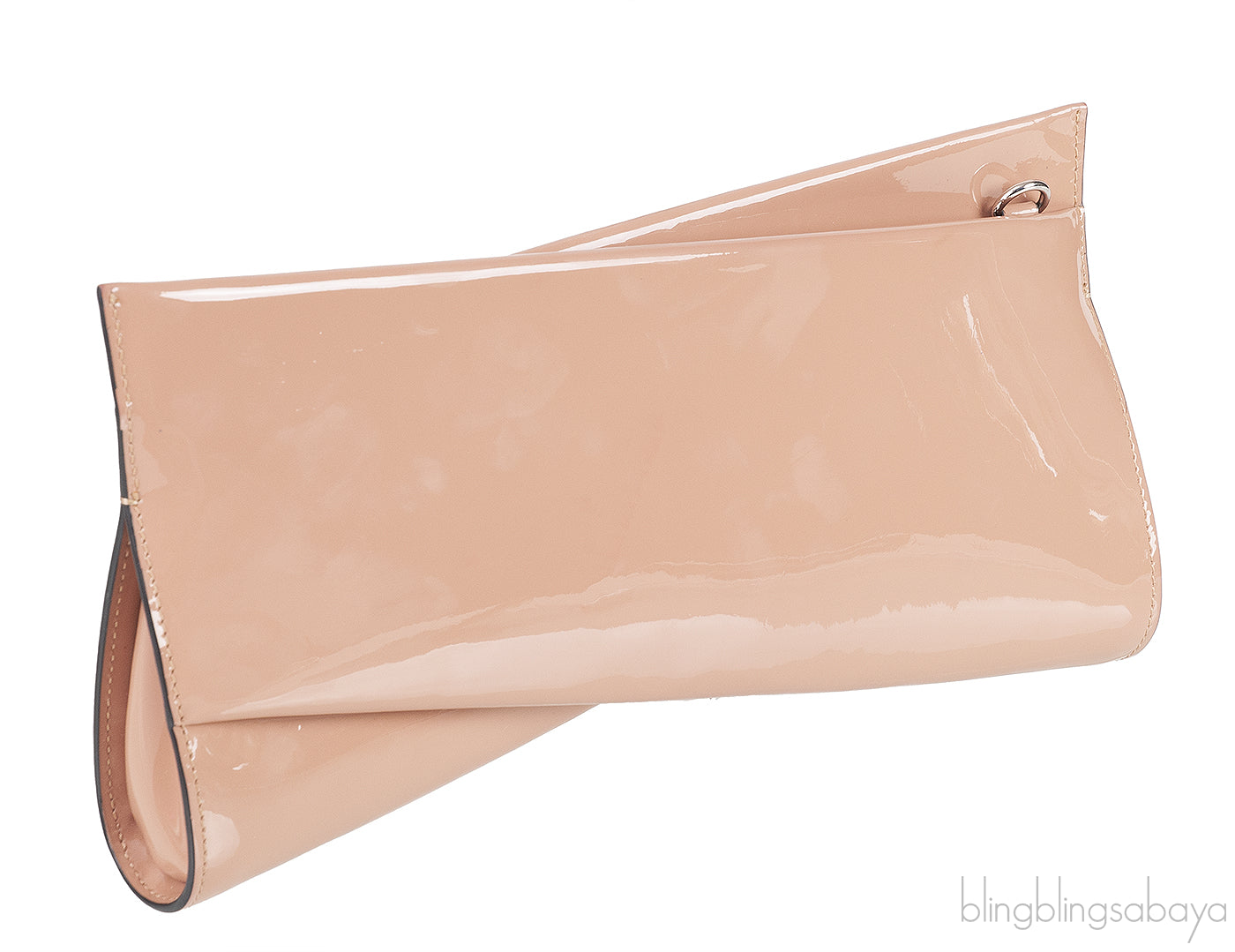 Loubitwist Patent Leather Clutch Bag