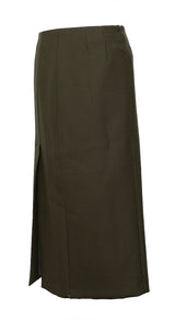 Sportmax Khaki Green Long Skirt