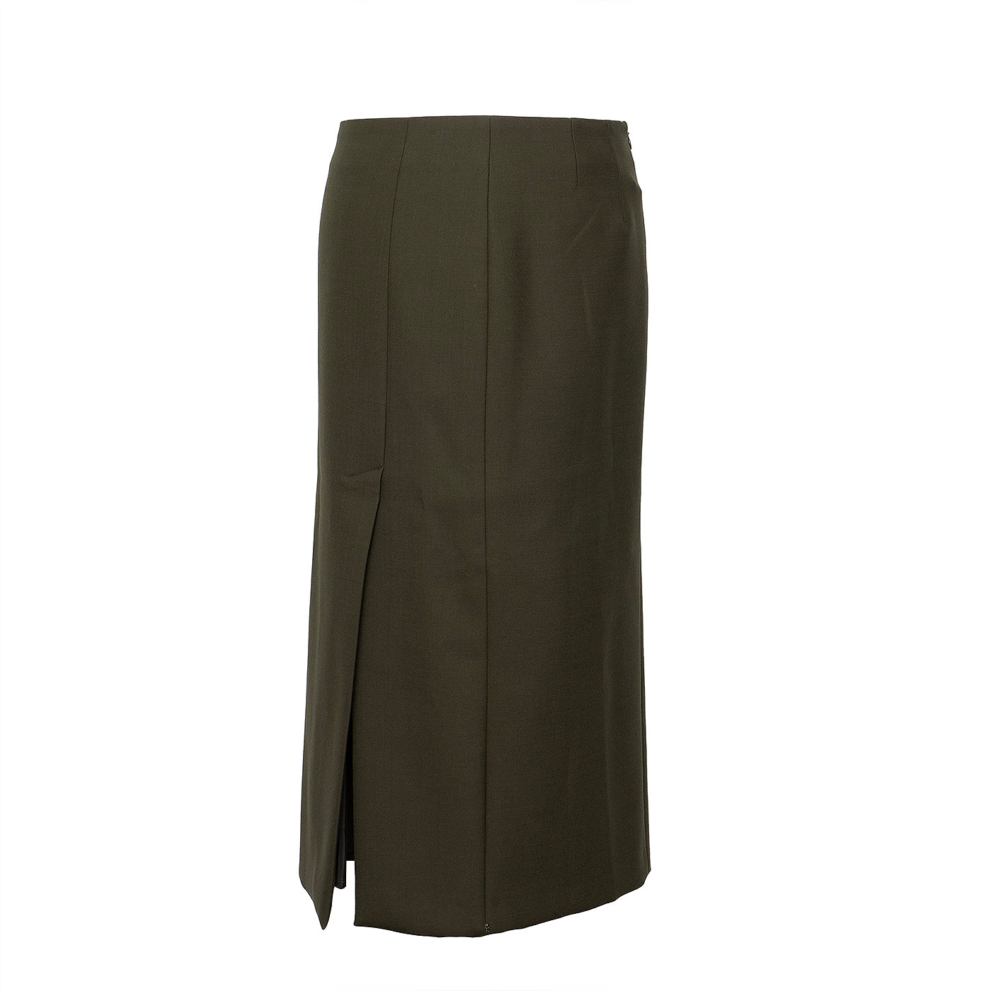 Sportmax Khaki Green Long Skirt