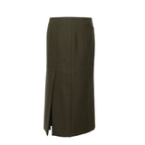 Sportmax Khaki Green Long Skirt