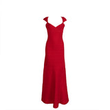 Herve Leger by Max Azria Poppy Red Maxi Bandage Dress S
